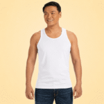Men's Premium Ribbed Vest – Black & White