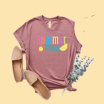 Women's Summer Vibes Graphic T-Shirt – Fun Sunny Tee - Image 2